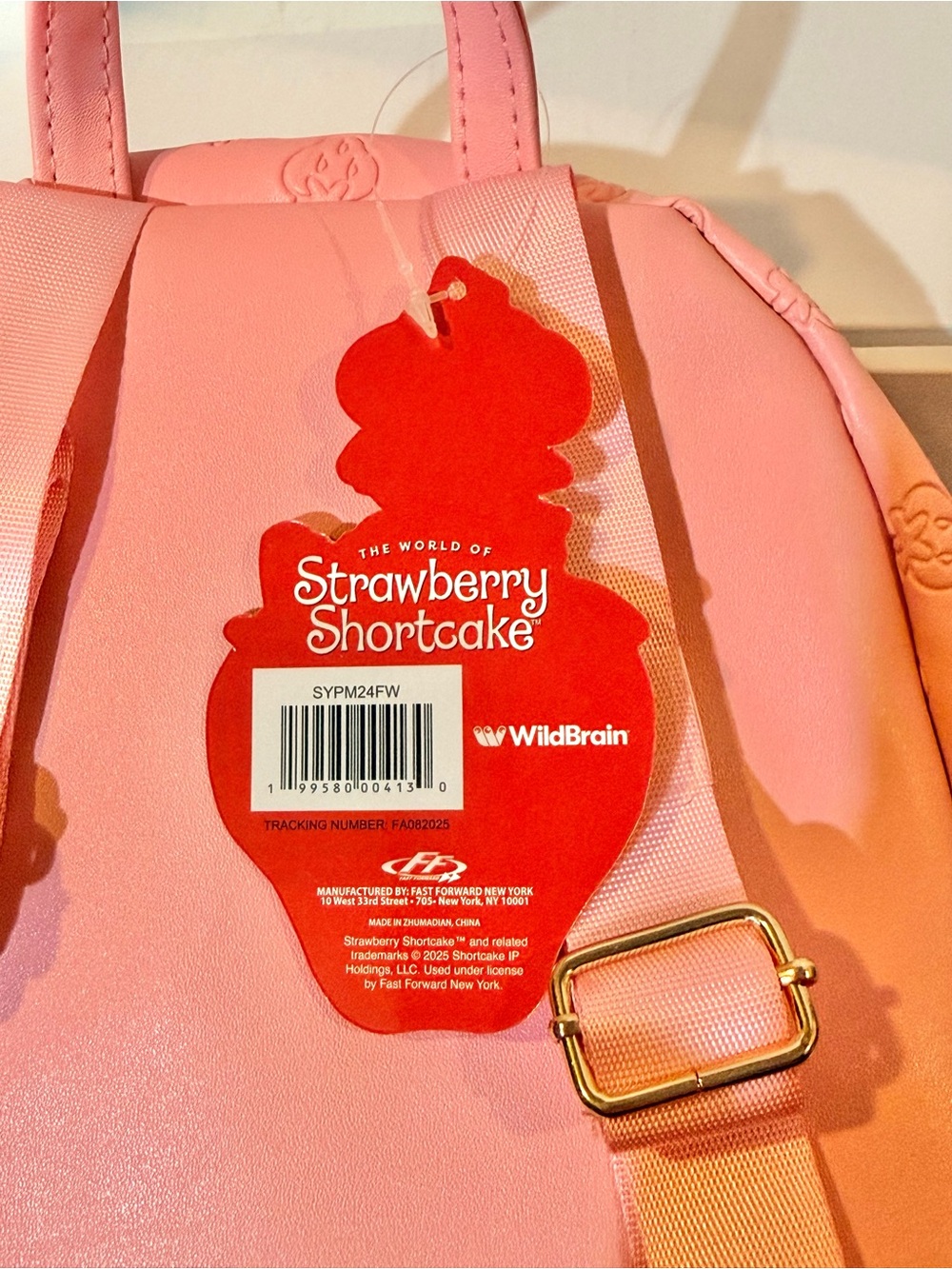 Strawberry Shortcake Mini Backpack with Adjustable Straps BNWT - Picture 10 of 10